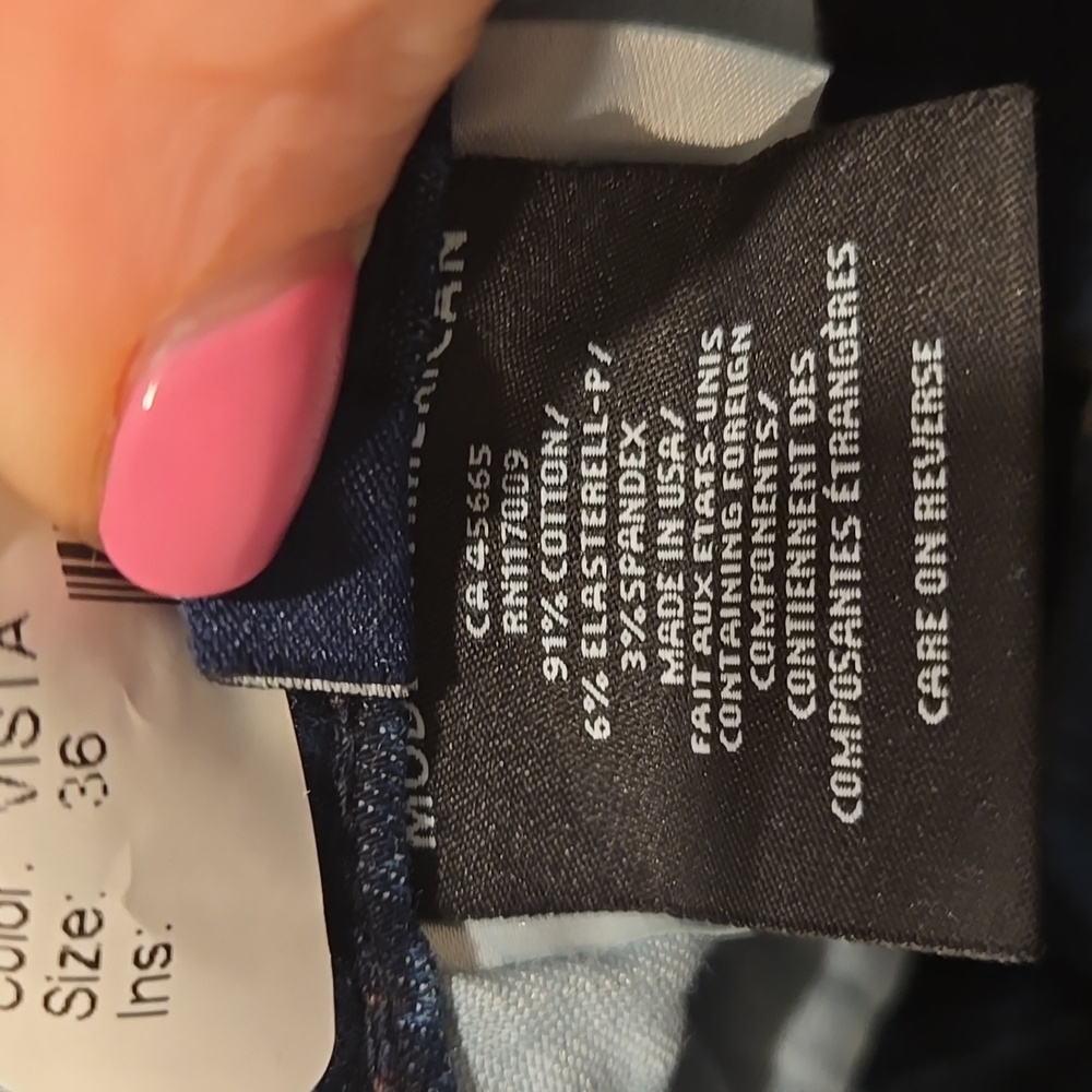 Modern American Fig Skinny Men's Jeans in Vista Wash - Size 36 NWT - Picture 3 of 6
